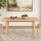 Linon Home Decor Cadence Dining Table in Natural - Table Only, , large