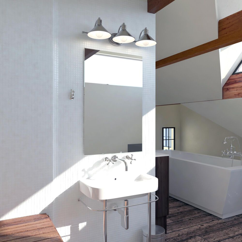 Vaxcel Akron 3-Light Bathroom Vanity in Satin Nickel, , large