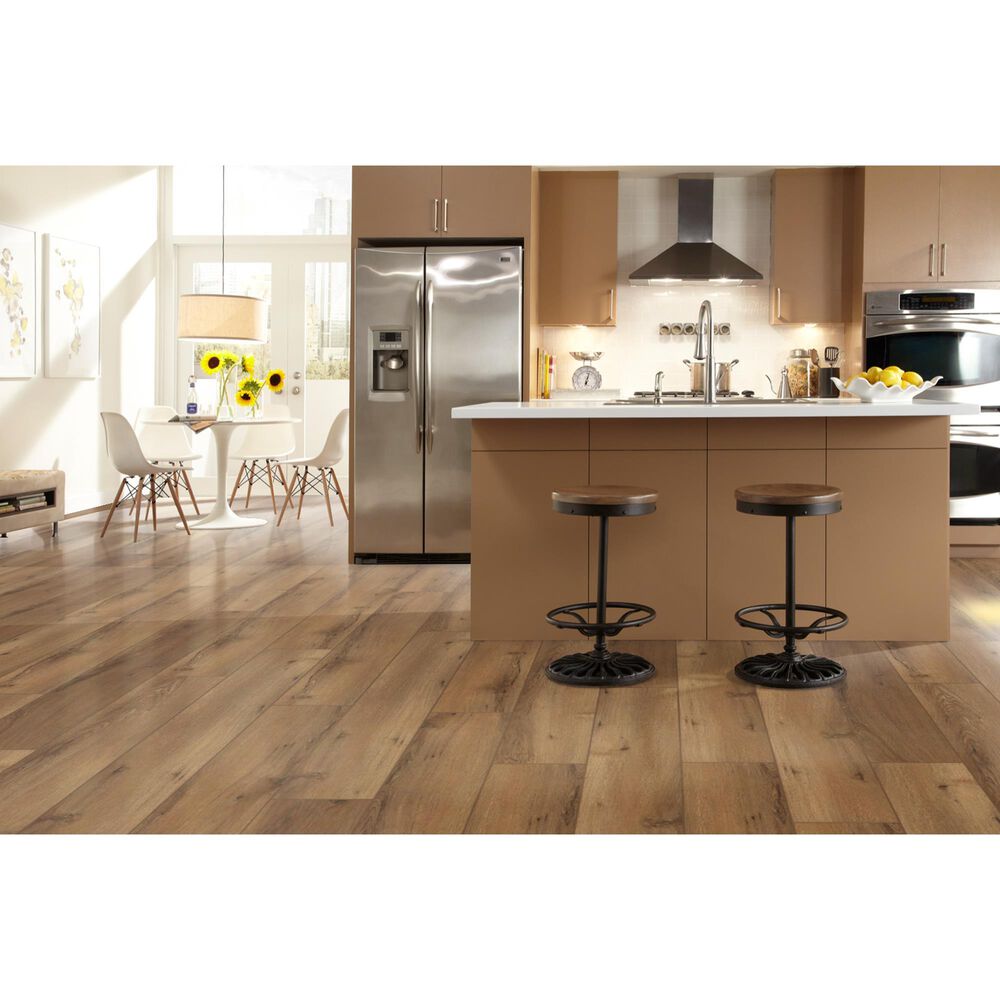 Happy Feet International Mustang Gunstock Oak 7" x 48" Luxury Vinyl Plank, , large