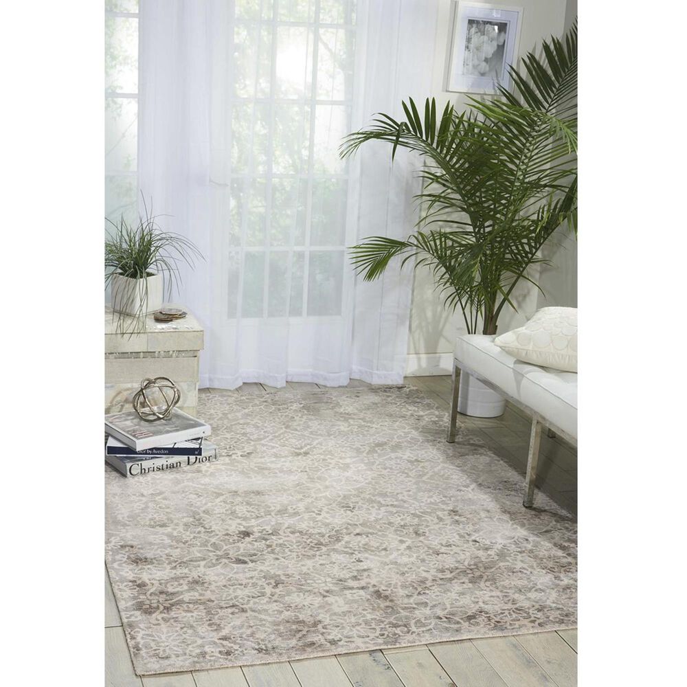Nourison Desert Skies DSK03 5"3" x 7"5" Grey Area Rug, , large