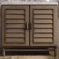 James Martin Vanities Portland 36" Single Bathroom Vanity in Whitewashed Walnut with 3 cm Victorian Silver Quartz Top and Rectangular Sink, , large