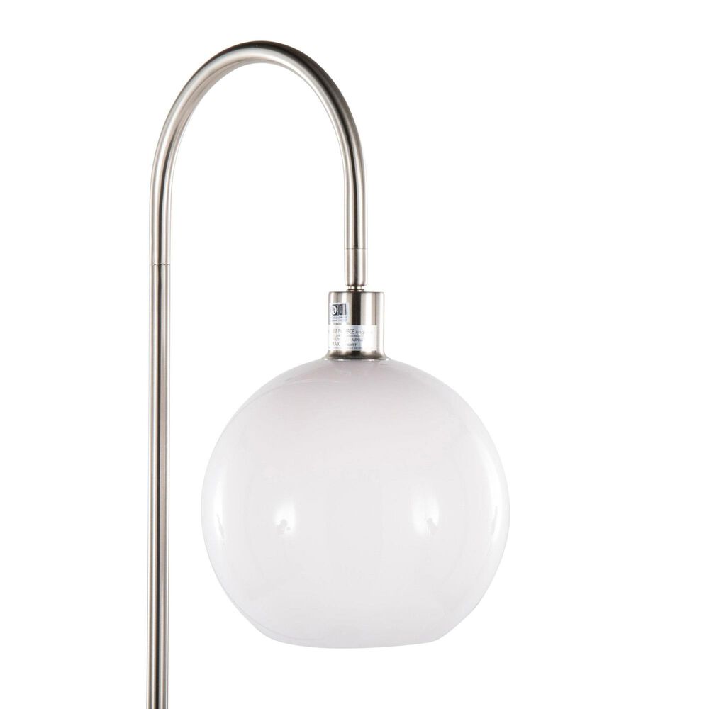 Grandview Gallery Trombone Floor Lamp in Nickel and Clear, , large