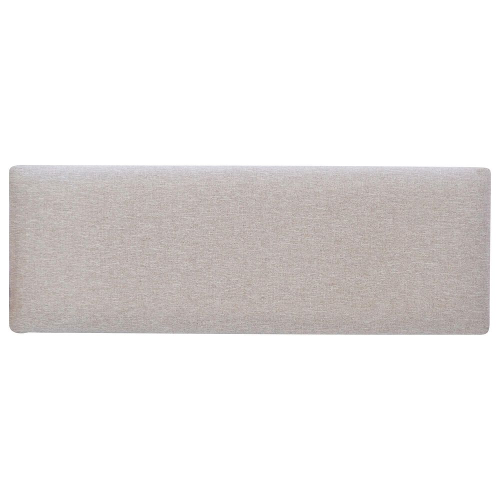 Linon Home Decor Marcum Counter Bench with Grey Cushion in Cream, , large