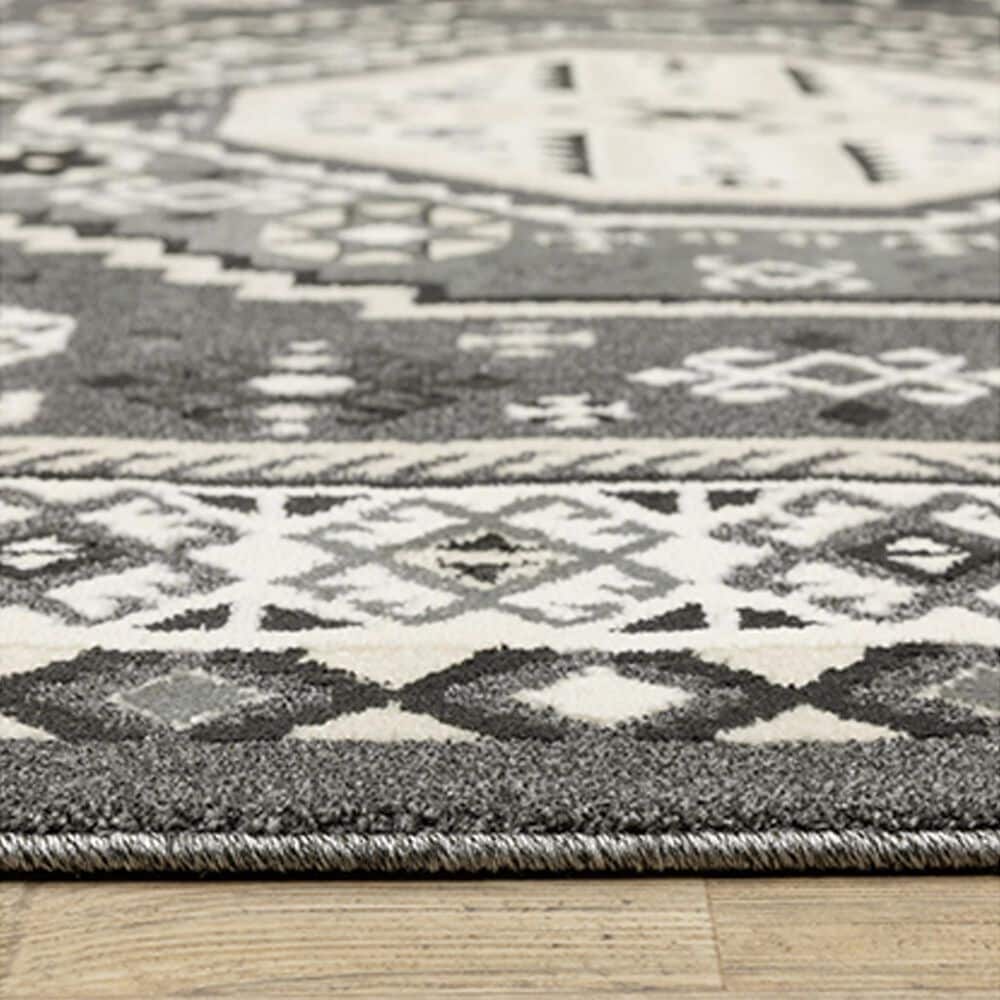Oriental Weavers Raylan RAY02 7&#39;10&quot; x 10&#39;10&quot; Grey Area Rug, , large
