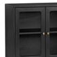 Slatehouse Linsey 6-Door Sideboard in Black and Clear, , large