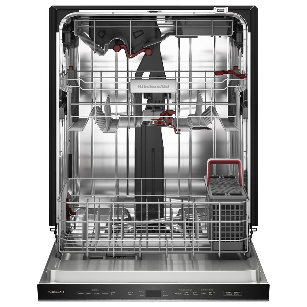 KitchenAid 24&quot; Max Jets Third Rack Dishwasher with Top Control and ProDry System in PrintShield Stainless, , large