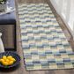 Safavieh Montauk Geometric 2"3" x 8" Gold and Multicolor Runner, , large