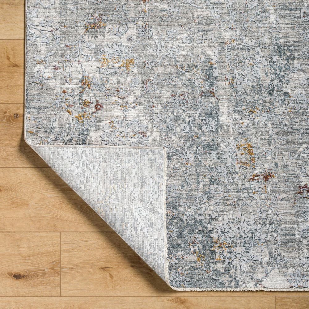 Surya Dresden DRE-2319 Medium Gray, Gray, White, Light Slate, Mustard and Rust 7'10" x 10'2" Area Rug, , large