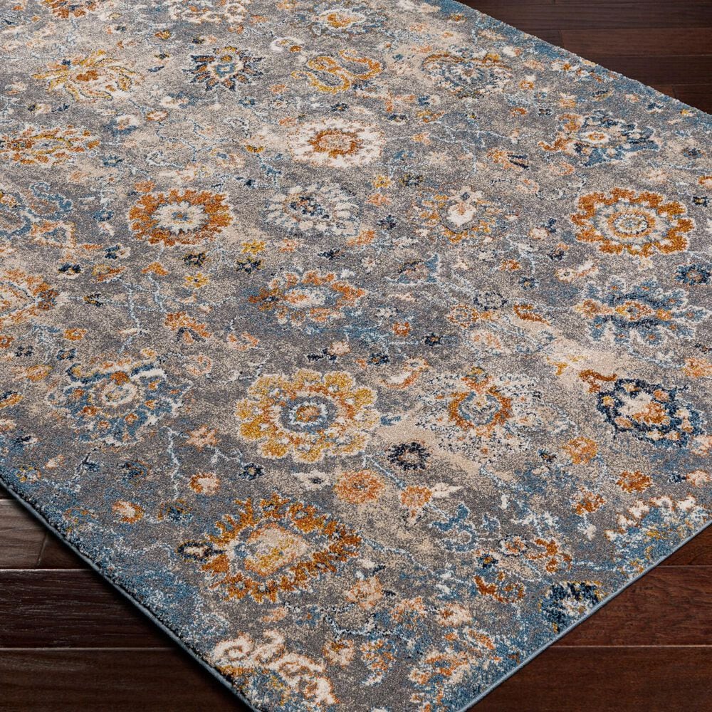 Surya Tuscany TUS-2333 Gray, Light Beige, Cream, Dusty Coral, Brown, Blue, Bright Yellow and Dark Blue 12&#39; x 15&#39; Area Rug, , large