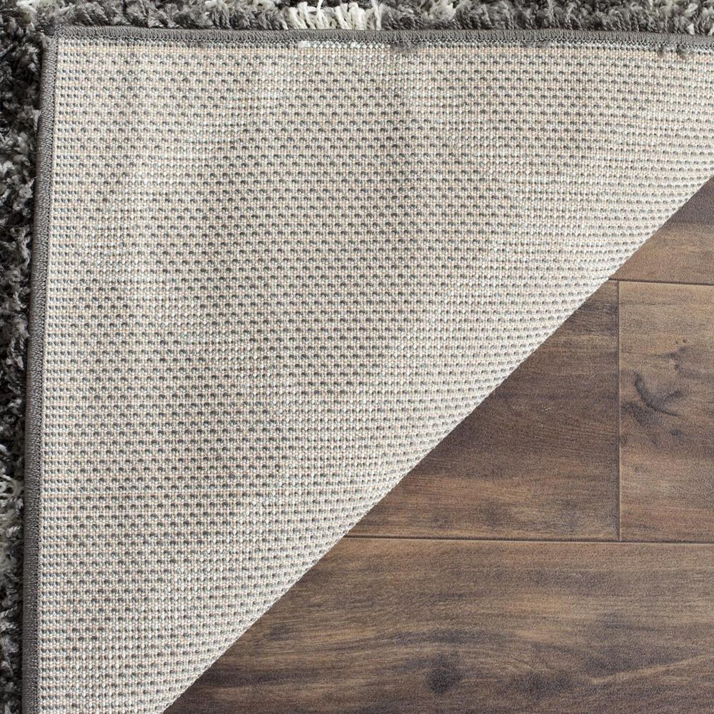 Safavieh Dallas Shag SGD258A-28 2&#39;3&quot; x 8&#39; Dark Grey/Ivory Runner, , large