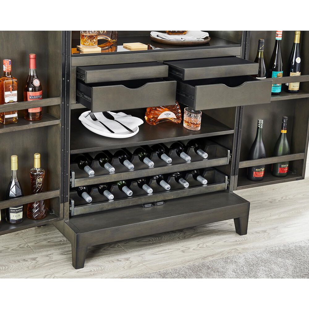 Imperial Sophia Bar Cabinet in Smoke, , large