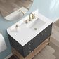 37B Isadore 36" Single Bathroom Vanity Cabinet in Tricorn Black and White Composite Stone Top and Backsplash, , large