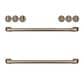 Cafe Front Control Electric Knobs and Handles in Brushed Bronze, , large