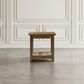 Waltham Reclamation 1-Shelf End Table in Brown, , large