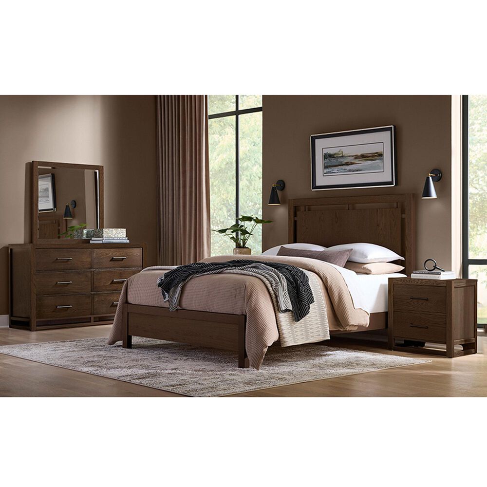 Viceray Collections Lodge and Loft 4-Piece King Bedroom Set in Dark Oak, , large