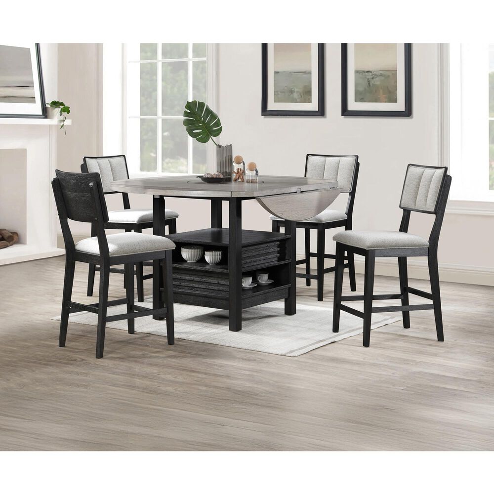 Crown Mark Cline Counter Stool in Black, , large