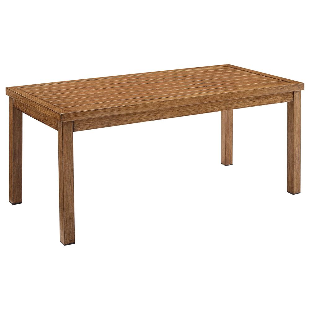 Crosley Furniture Ridley Patio Coffee Table in Brown, , large