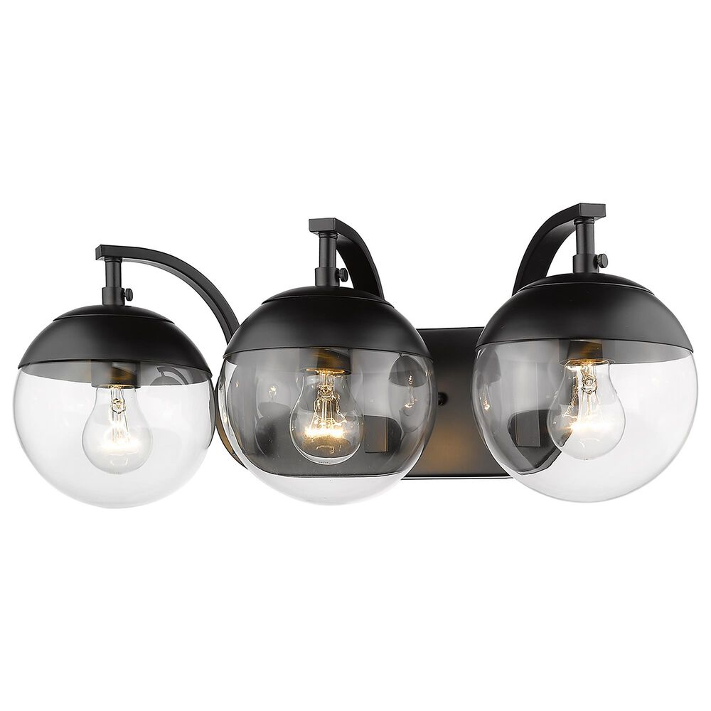 Golden Lighting Dixon 3-Light Bath Vanity in Matte Black, , large