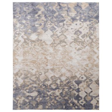 Feizy Laina Abstract 3" x 10" Blue and Beige Runner, , large