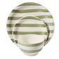 Gibson Homewares Kenwood Shores 12-Piece Dinnerware Set in Green Striped, , large