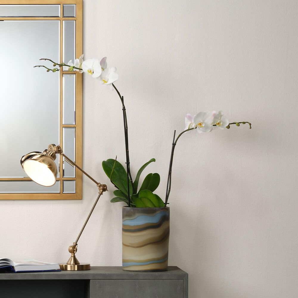 Splendor Living Wallace Adjustable Table Lamp in Antique Brass, , large