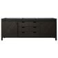 Lexora Home Marsyas 84" Double Bathroom Vanity in Brown with 2 cm White Cultured Marble Top and Rectangular Sinks, , large
