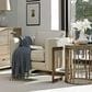 Lexington Furniture Shadow Play Studio Round Accent Table in Taupe Gray and Burnished Silver, , large