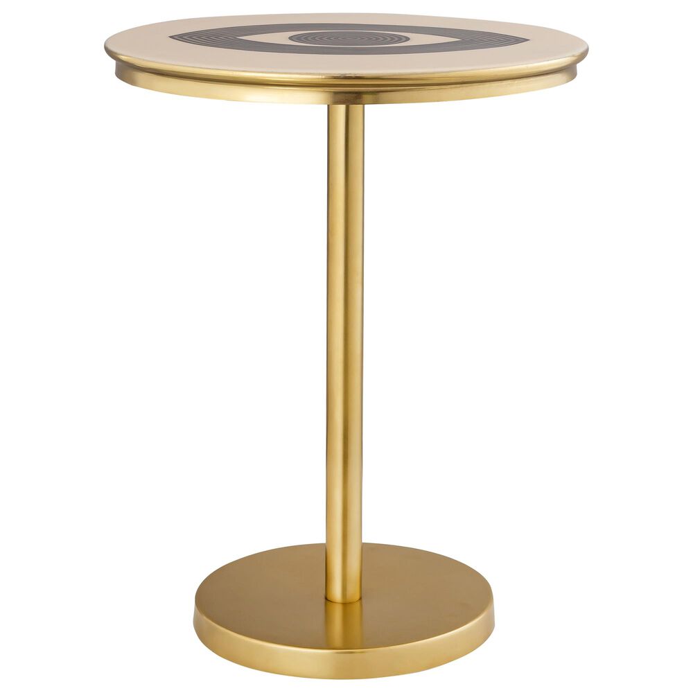 Tov Furniture Eye Side Table in Brass, , large