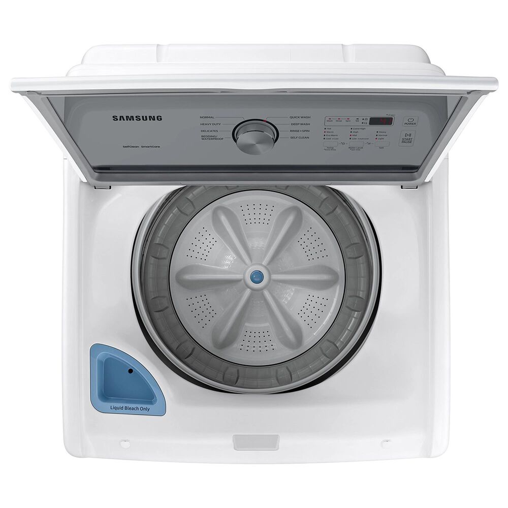 Samsung 4.5 Cu. Ft. Top Load Washer with Vibration Reduction Technology in White NFM