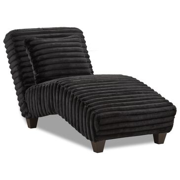 Arapahoe Home Armless Chaise in Lush Black, , large
