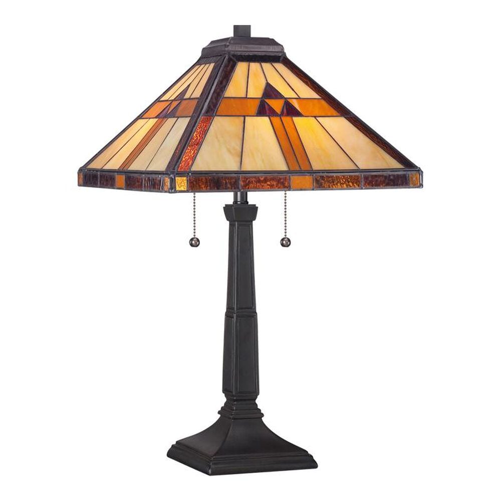 Quoizel Tiffany Bryant 2 Light Table Lamp in Black, , large