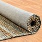 L&R Resources Natural Fiber Teal 7"9" x 9"9" Area Rug, , large