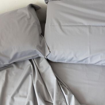 DreamFit DreamComfort 4-Piece Long Staple Queen Sheet Set in Gray, , large