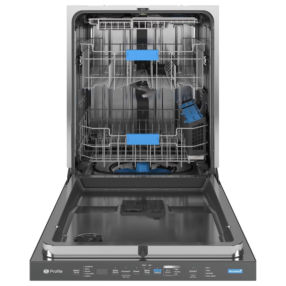 GE Profile 24" Smart Built-In Dishwasher with 42 dBA in Fingerprint Resistant Black Stainless, , large