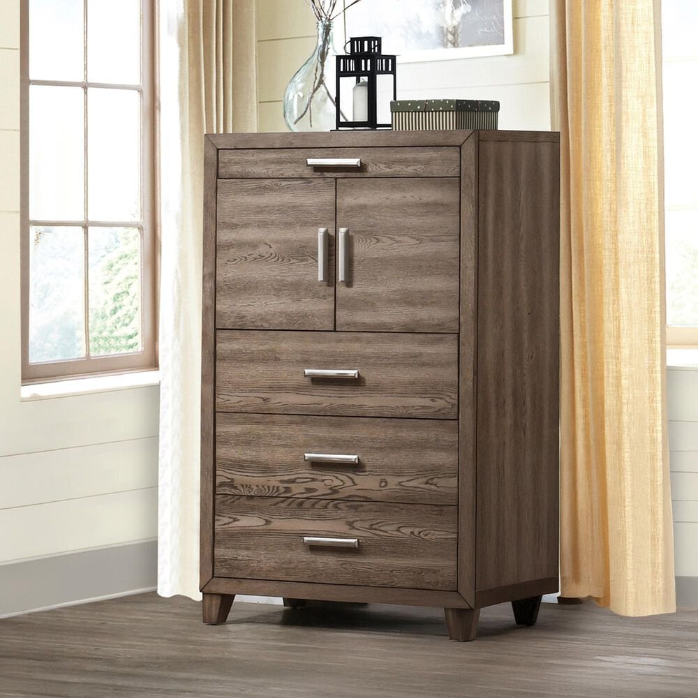 New Heritage Design Harrisburg 4-Drawer Chest in Walnut, , large