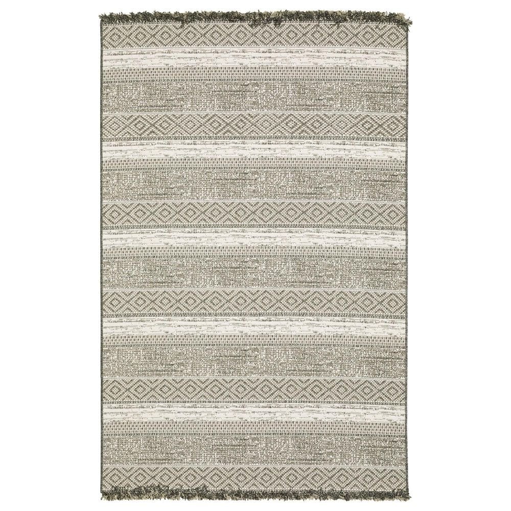 Oriental Weavers Gillian 1622E 9"10" x 12"10" Beige Area Rug, , large
