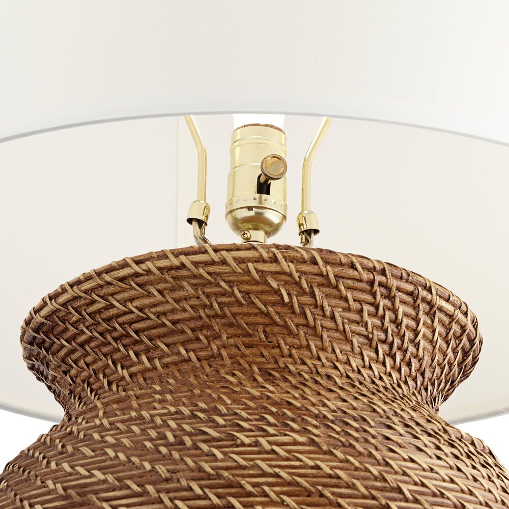 Pacific Coast Lighting Tinley Table Lamp in Brown Weave, , large