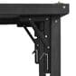 HOMLUX 78.3" Outdoor Kitchen Island with Foldable Grill Table in Black and Stainless Steel, , large