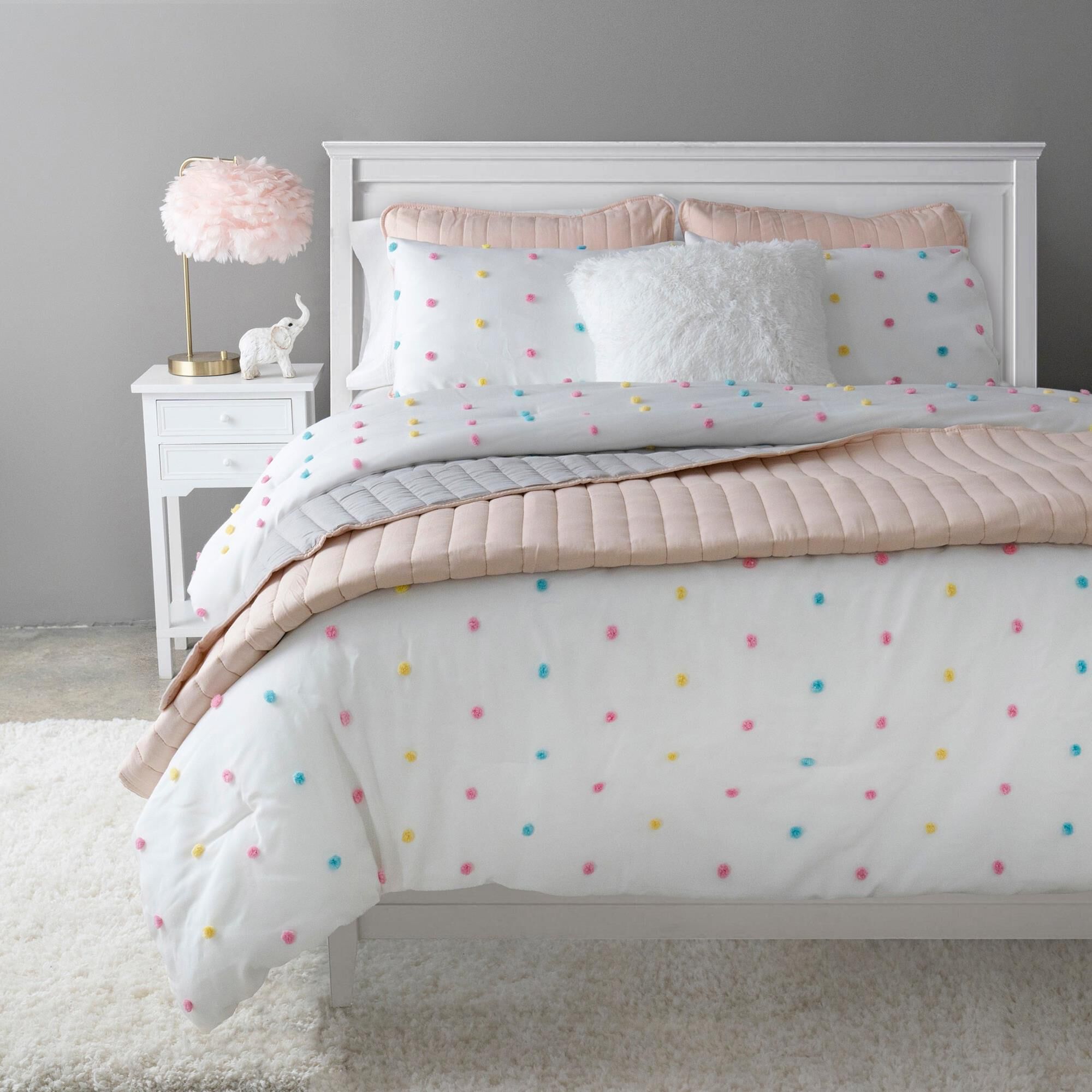 Rainbow dot sale bedding