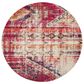 Safavieh Monaco MNC222D-5R 5" Round Magenta/Multi Area Rug, , large