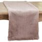 Saro Faux Fur Rabbit Table Runner in Grey, , large