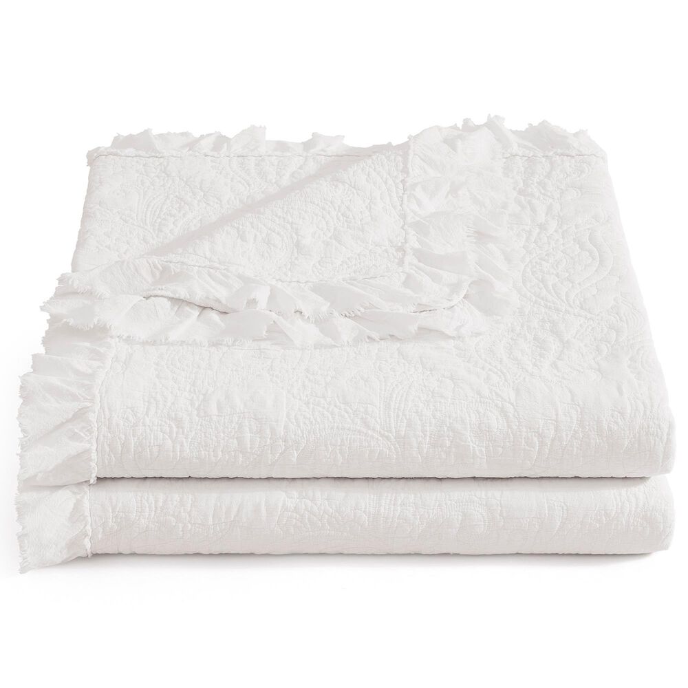 HiEnd Accents Sadie 3-Piece Full/Queen Quilt Set in White, , large