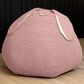 Jaxx HopSeat Bunny Oval Shaped Large Bean Bag Chair in Pink, , large