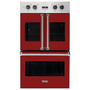 Viking Range 30" Electric Double French-Door Oven in Apple Red, , large