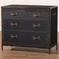 Baxton Studio Benton 4-Drawer Storage Cabinet in Black, , large