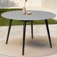 Blue River Kylie 47" Outdoor Round Dining Table in Grey and Dark Eucalyptus, , large