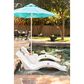 Floating Luxuries 4-Piece Lounger Set in White and Aruba, , large