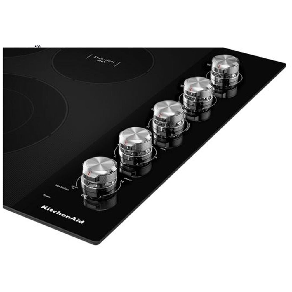 KitchenAid 30&quot; Electric Cooktop in Black, , large