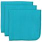 Mukitchen Microfiber Waffle Weave Dish Cloth in Sea Blue (Set of 3), , large