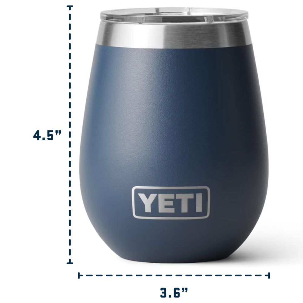 YETI Rambler 10 Oz Wine Tumbler with MagSlider Lid in Navy, , large